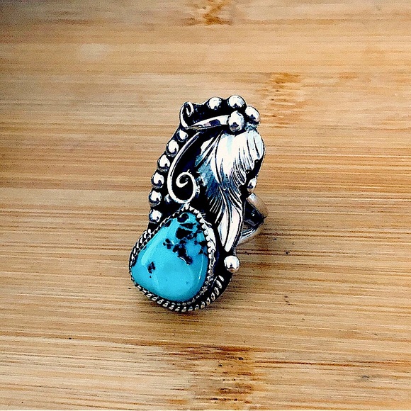 Silver Ray Jewelry - $162   Signed Vintage Navajo Estate Ring By Silver Ray  Marked S. Ray STERLING